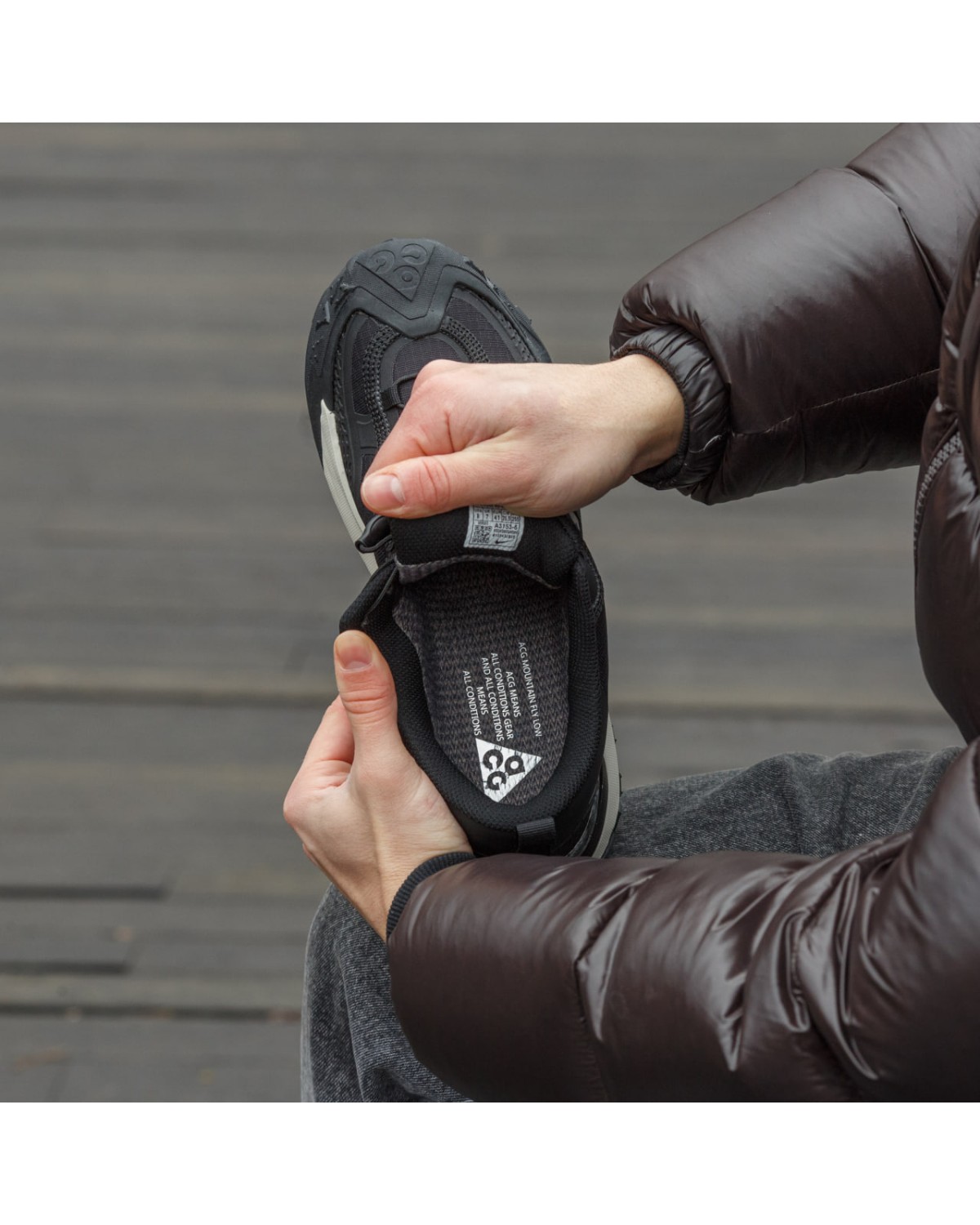 Nike Acg Moutain fly Gore Tex Black Beige