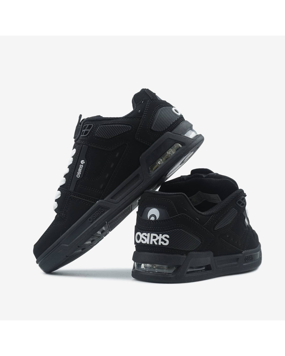 Osiris Peril Black White Laces