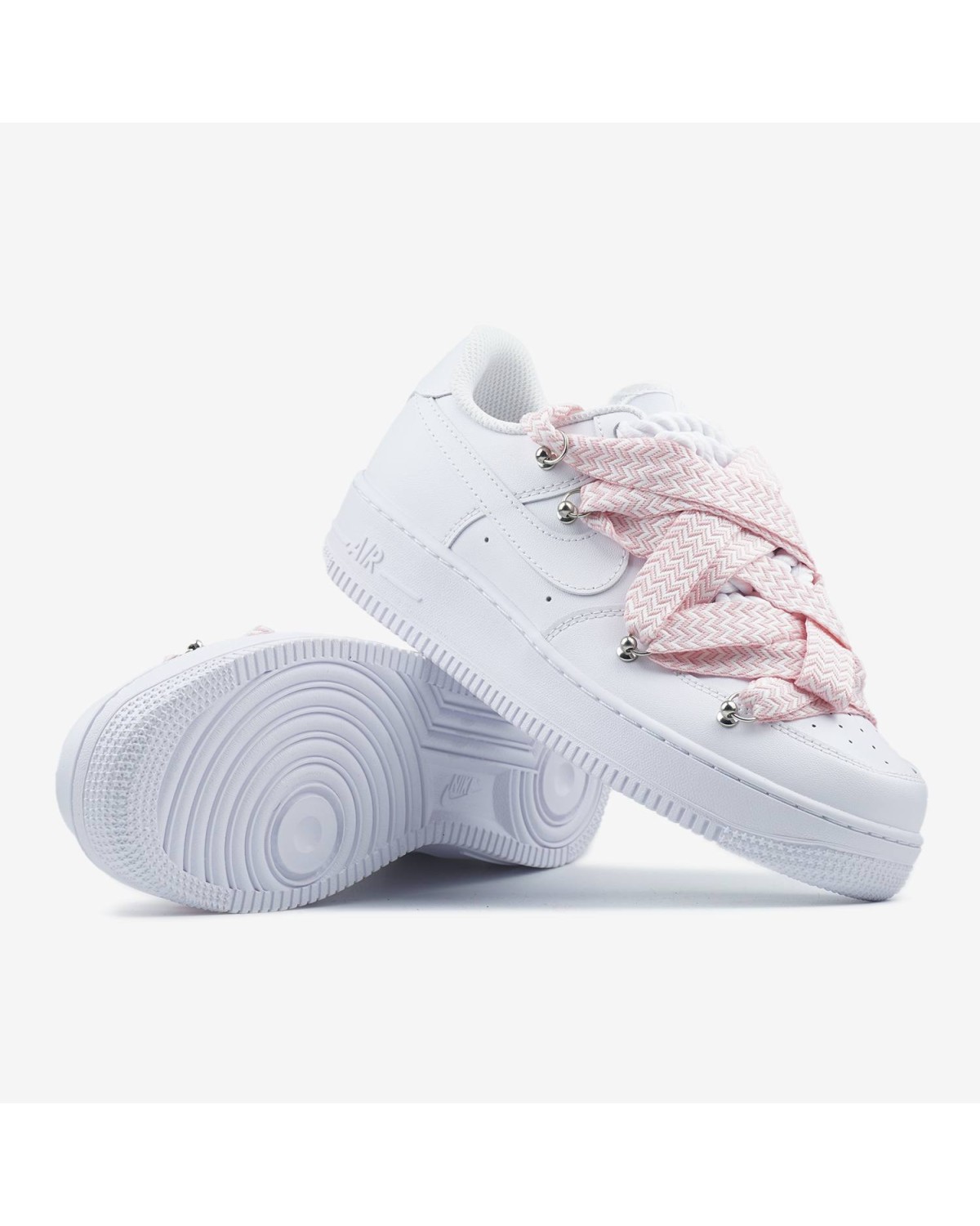 Nike Air Force 1 Low Custom Lanvin Laces Pink