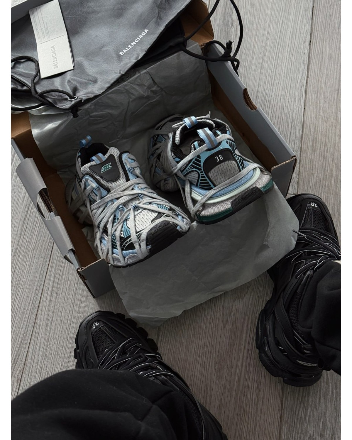 Balenciaga 3XL Extreme Lace Blue/Multicolor