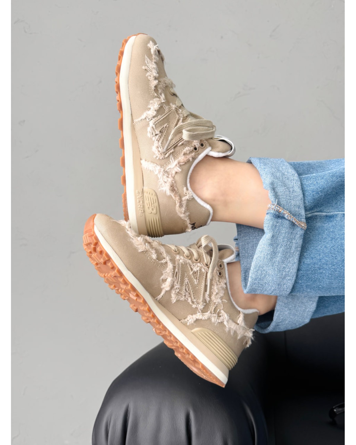 New Balance 574 x Miu Miu Beige