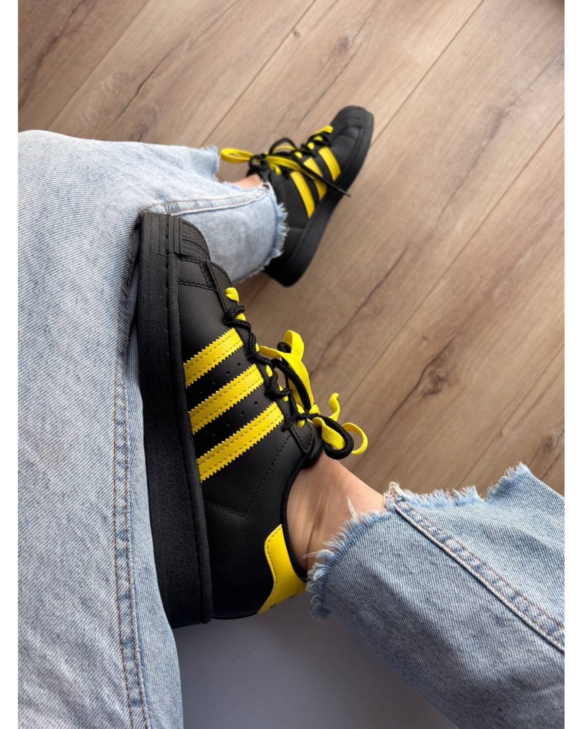 Adidas Superstar Pokemon Black Yellow Custom