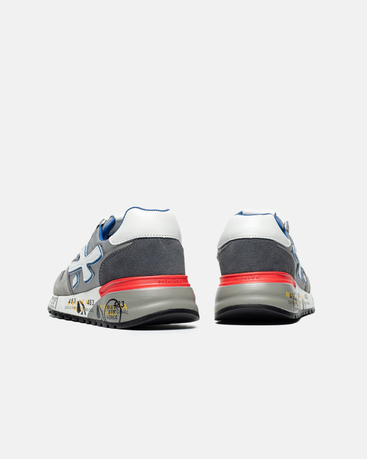Premiata Mick Grey Blue Red