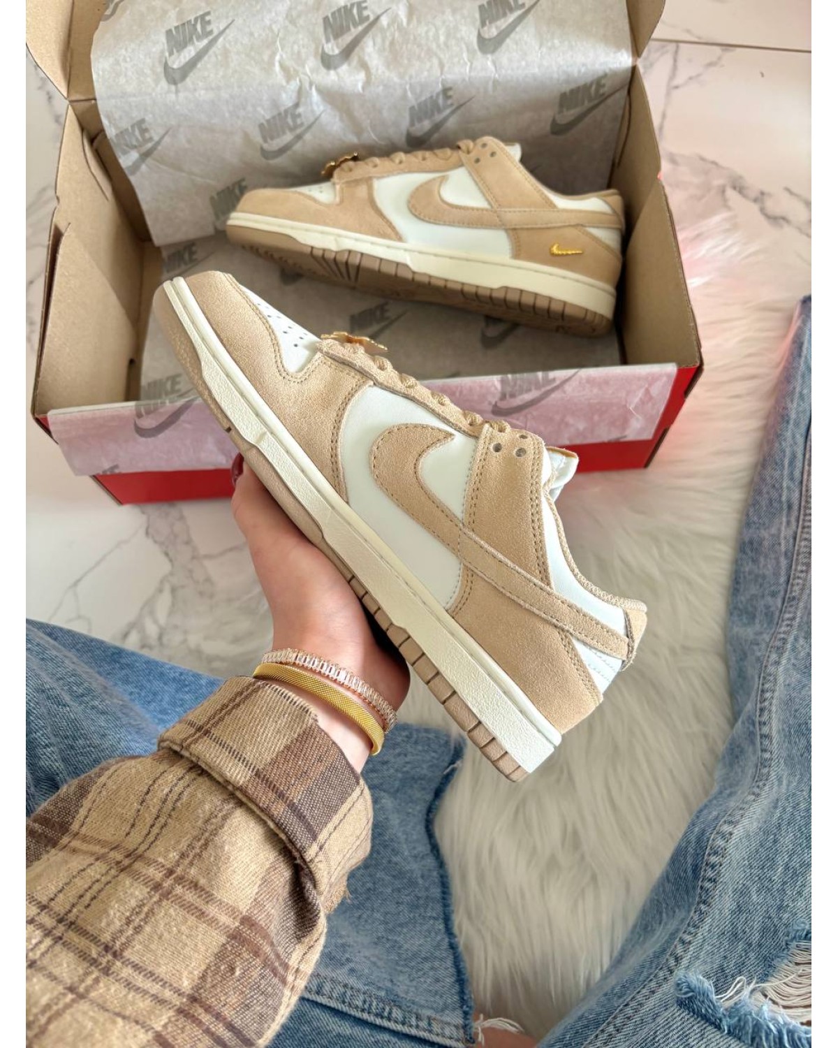 Nike SB Dunk Low Sail Brown Beige White