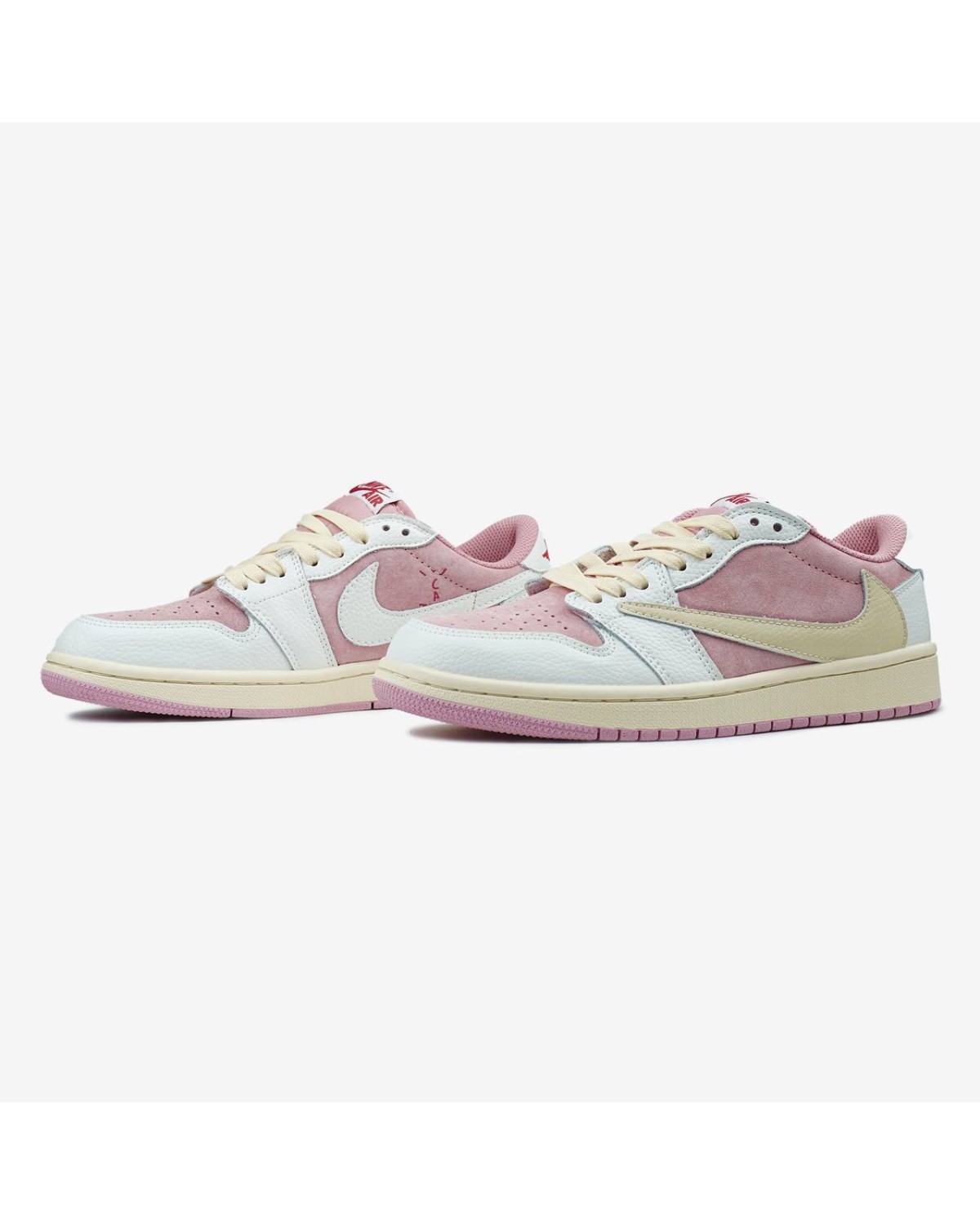 Jordan 1 Low OG SP Travis Scott Pink White Beige Jordan 1 Low OG SP Travis Scott Pink White Beige