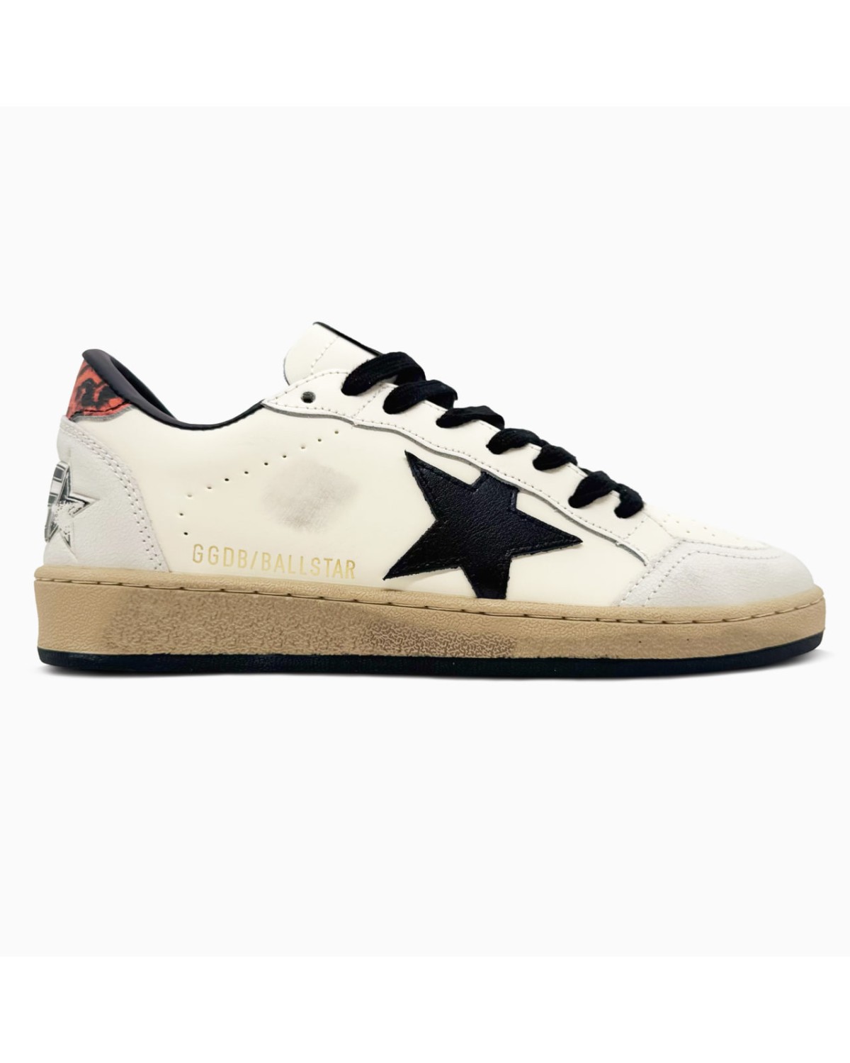 Golden Goose Ball Star White Nappa Black Star