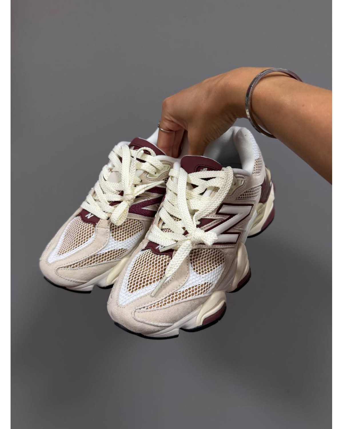 New Balance 9060 Linen Burgundy New Balance 9060 Linen Burgundy