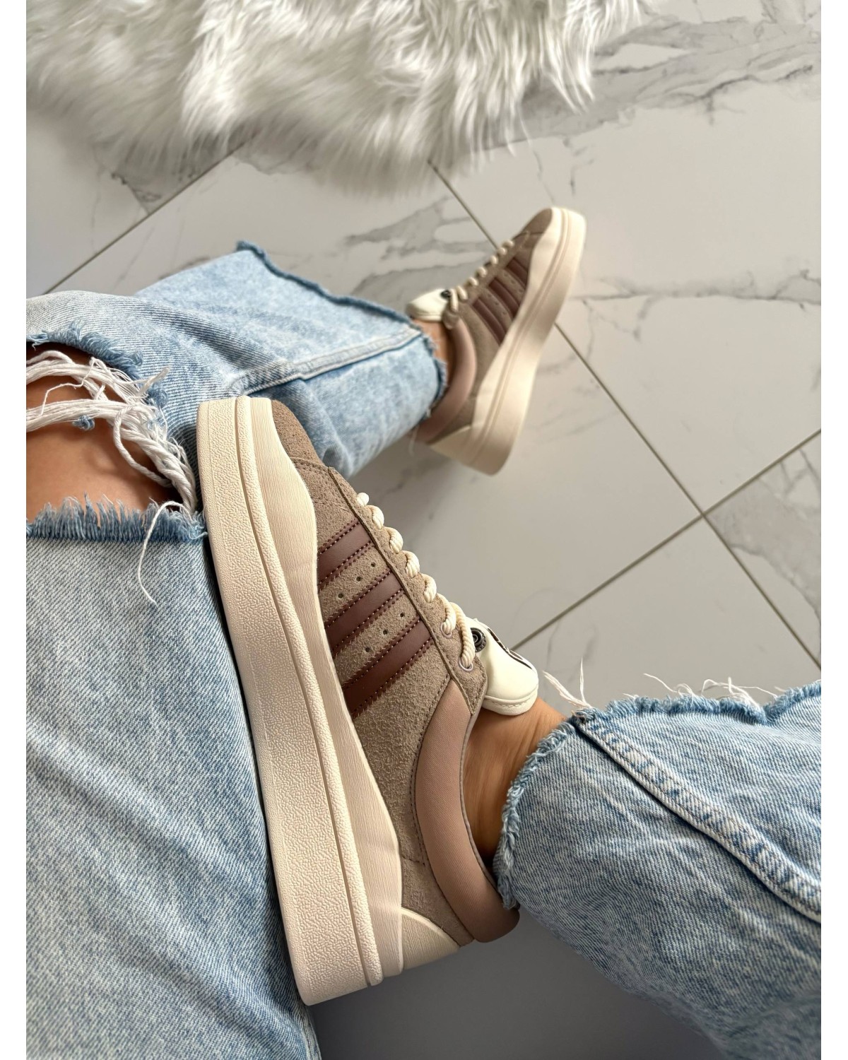 Adidas Campus Bad Bunny Chalky Brown Adidas Campus Bad Bunny Chalky Brown