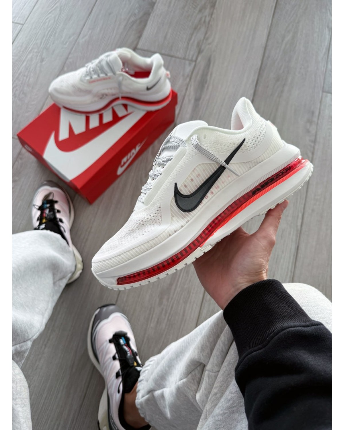 Nike Pegasus Premium 'Summit White Bright Crimson'