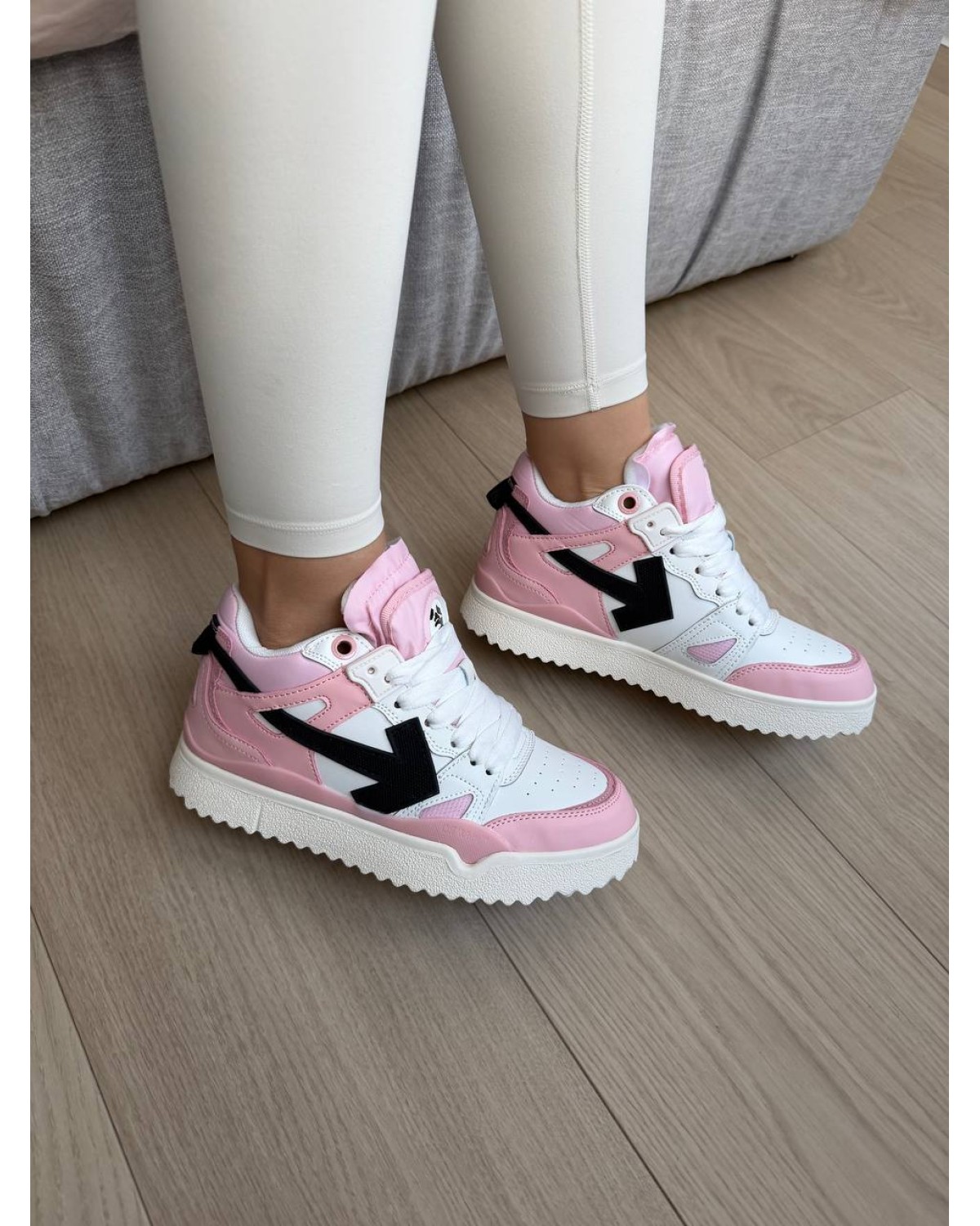 Off-White Sponge Mid Top Pink White