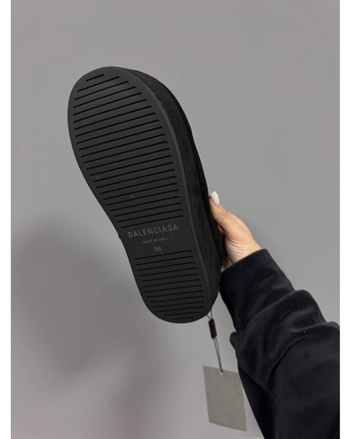 Balenciaga Alaska Soft Platform Mules Black