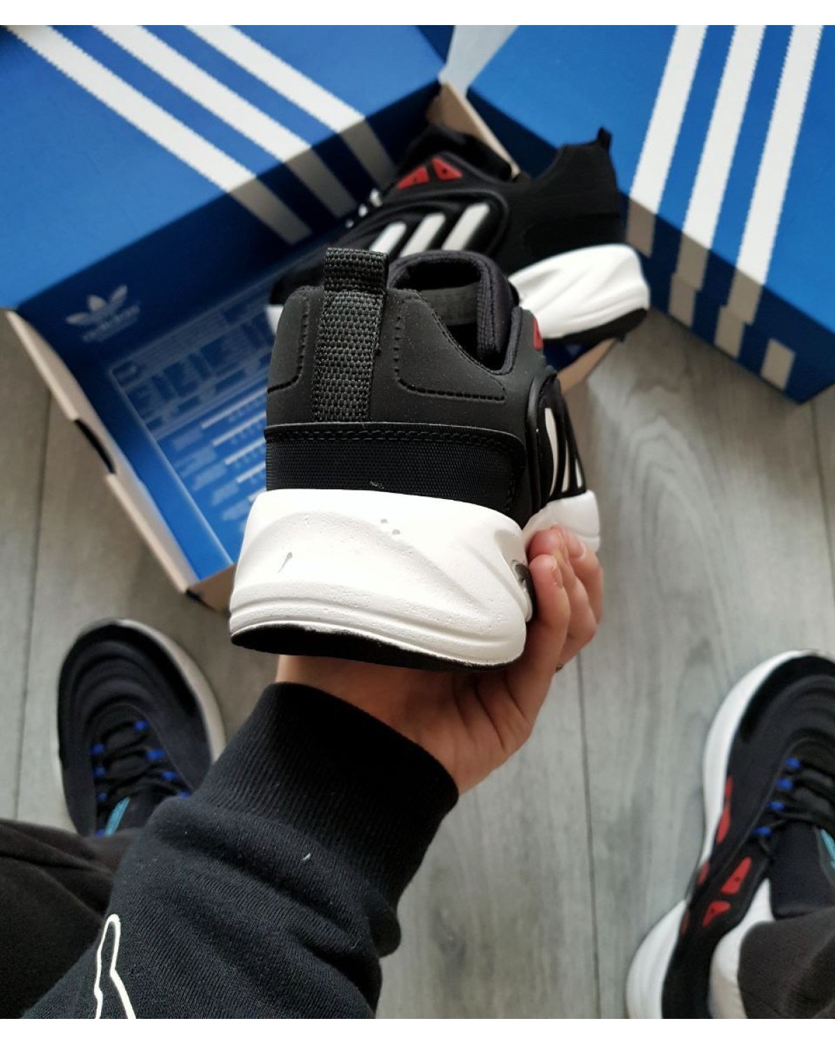 Adidas Ozelia Black White