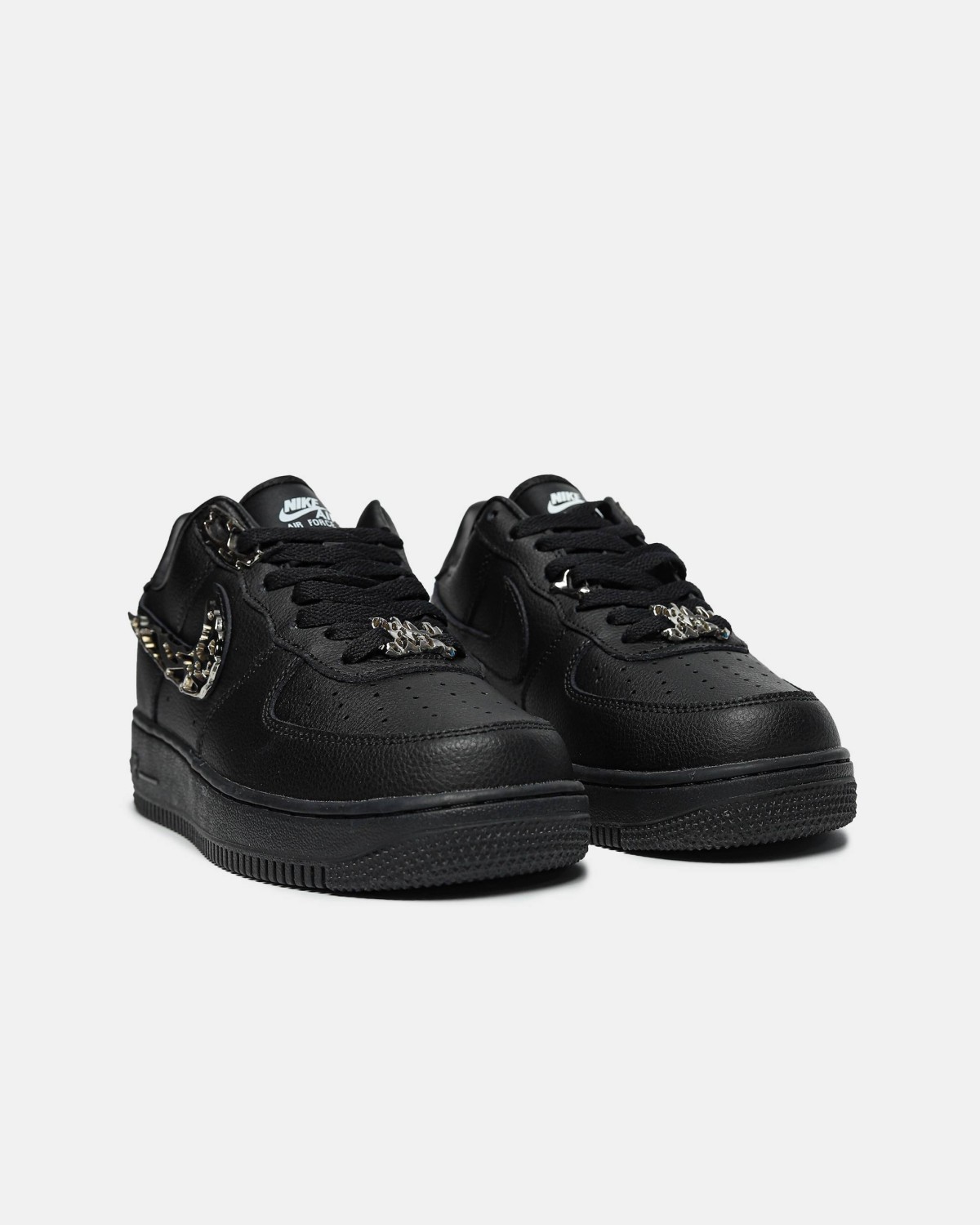 Air Force 1 Low Black “Molten Metal Swoosh”