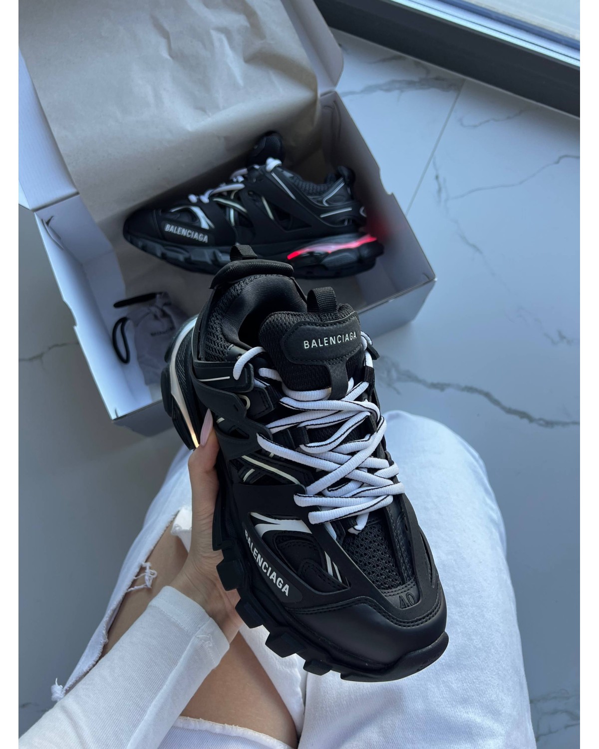 Balenciaga Track Black LED