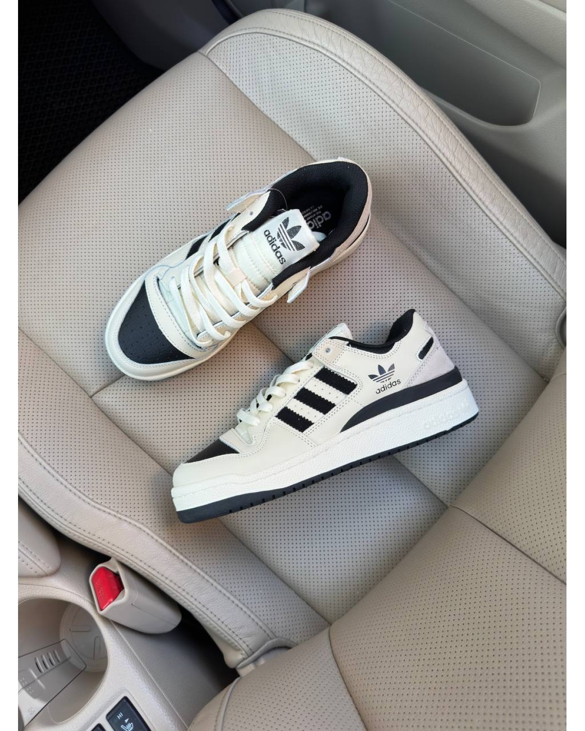 Adidas Forum Light Beige Black Adidas Forum Light Beige Black