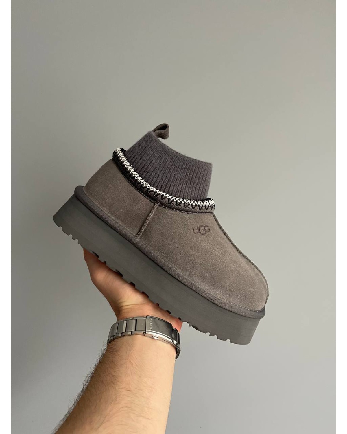 UGG Tasman Platform Sock Grey