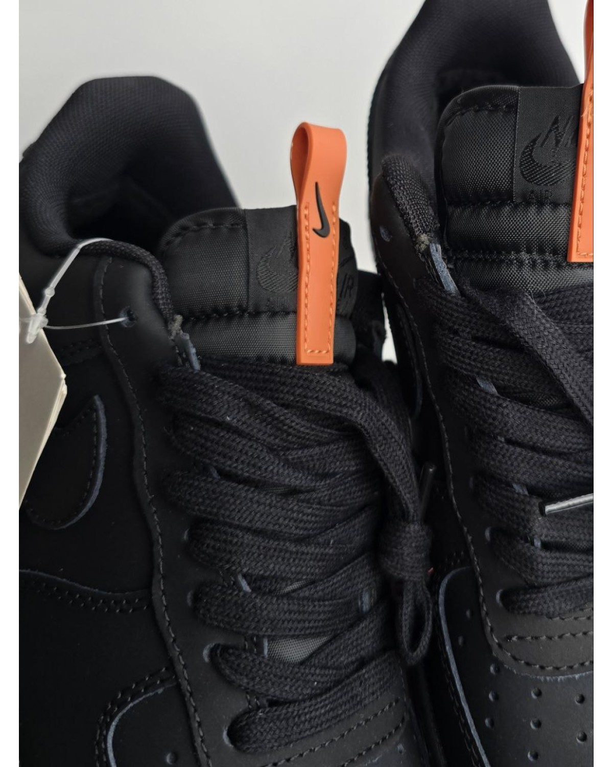 Nike Air Force Fur Black Orange Nike Air Force Fur Black Orange