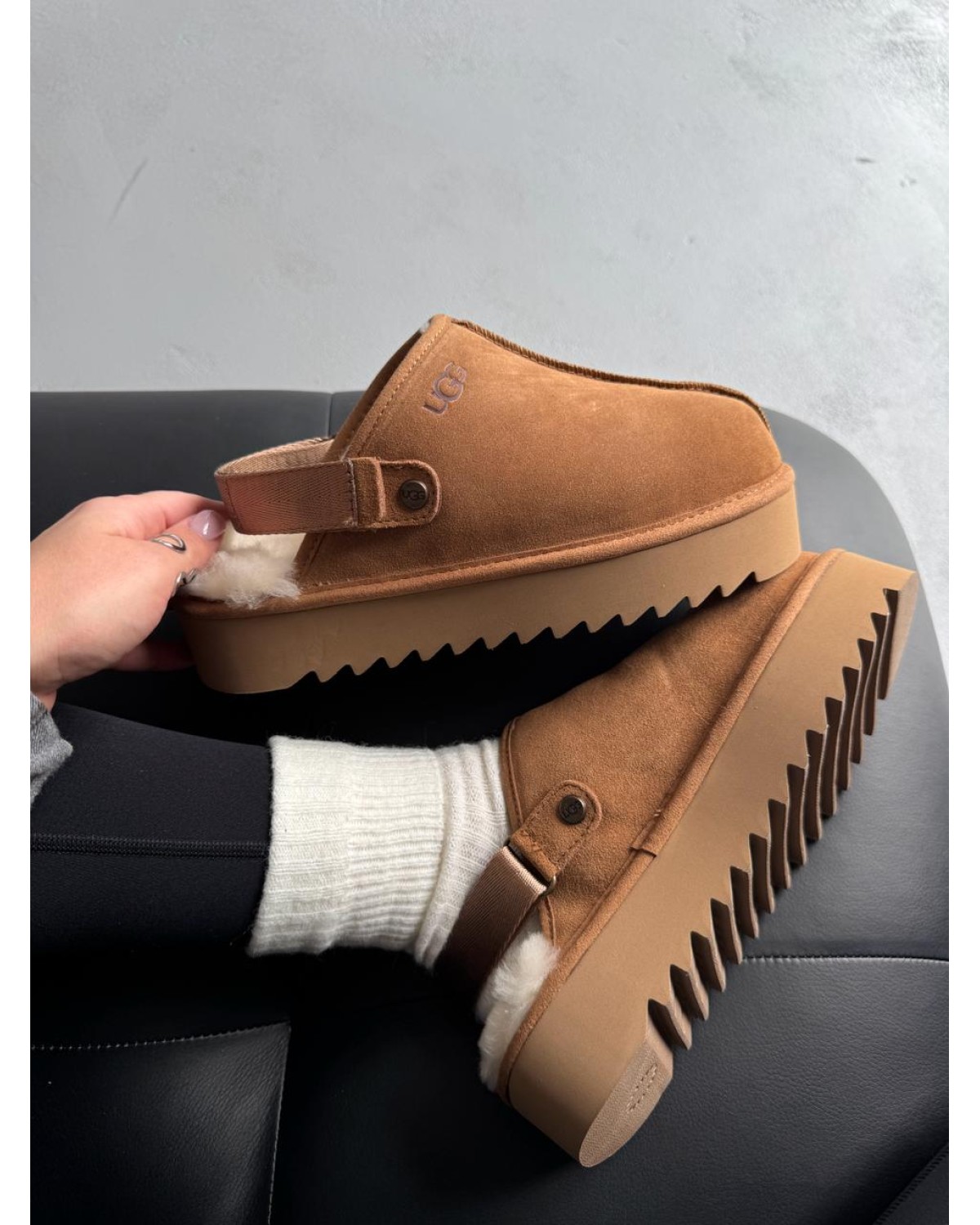 Ugg Lanah Clog Platform Chestnut Ugg Lanah Clog Platform Chestnut