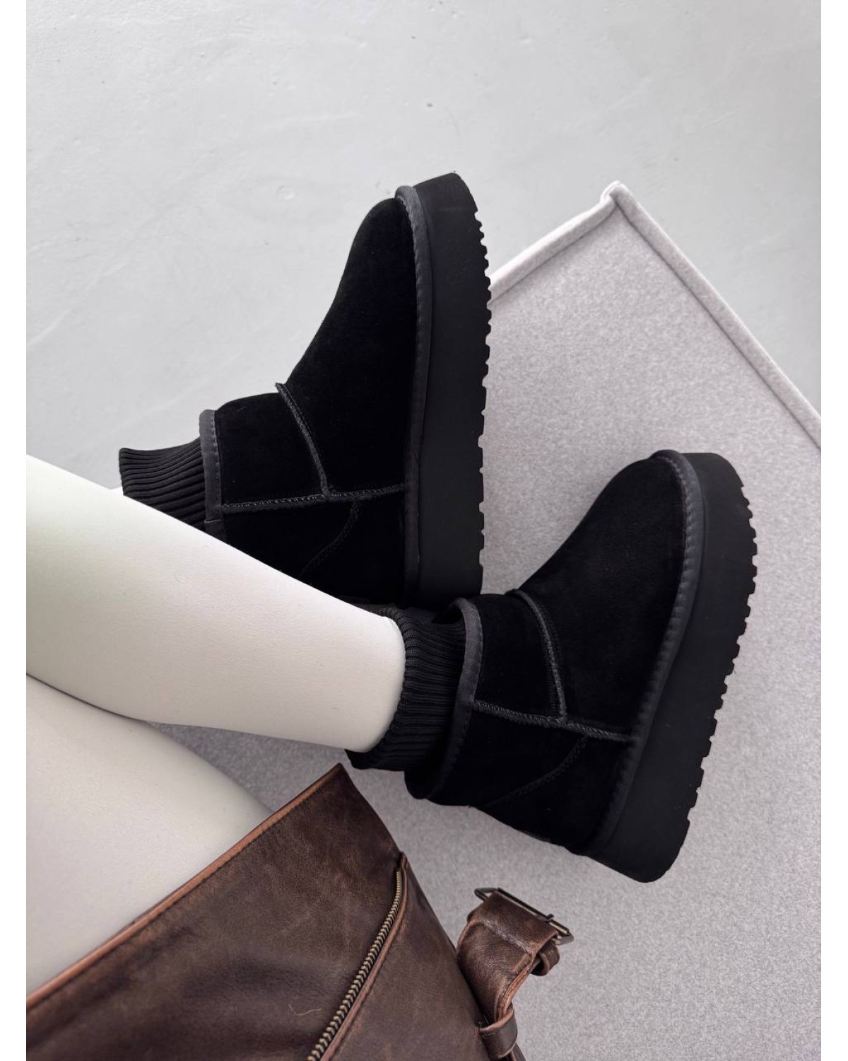 UGG Sock Black Suede