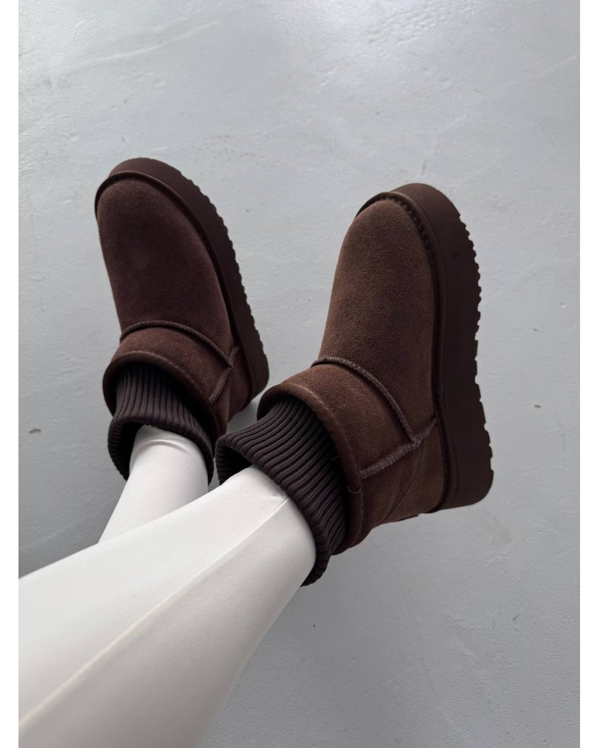 UGG Sock Dark Chocolate Suede