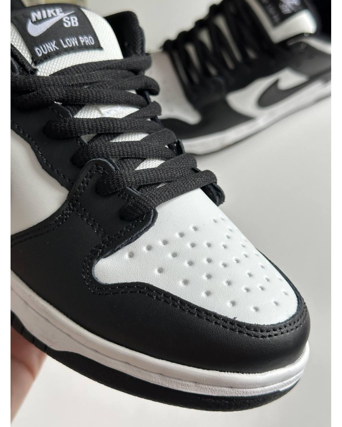 Nike SB Dunk Low Black White Fur