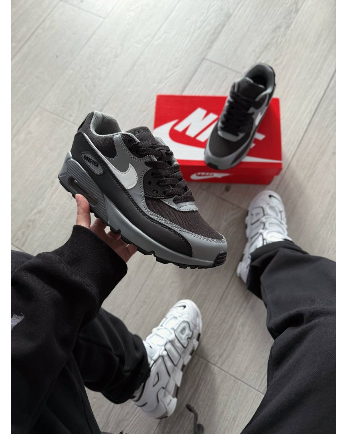 Nike Air Max 90 Gore-Tex Shoes Grey/Black Nike Air Max 90 Gore-Tex Shoes Grey/Black