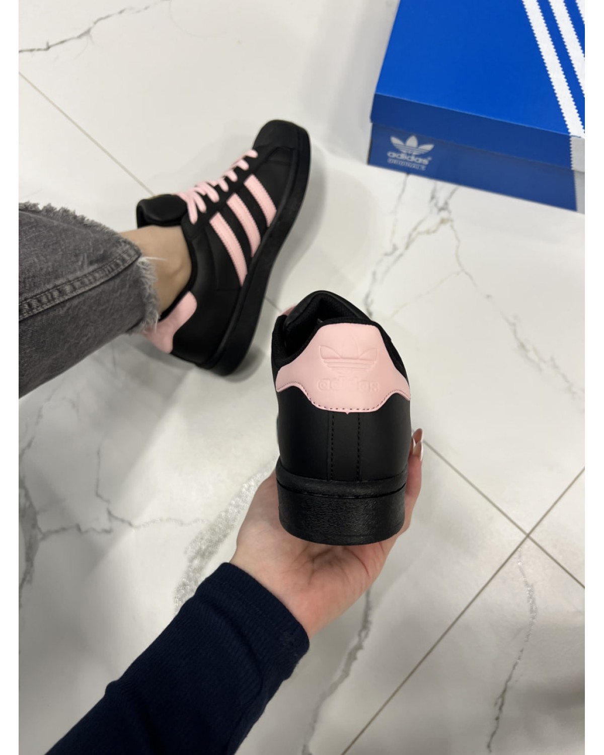 Adidas Superstar Smile Black Pink Adidas Superstar Smile Black Pink