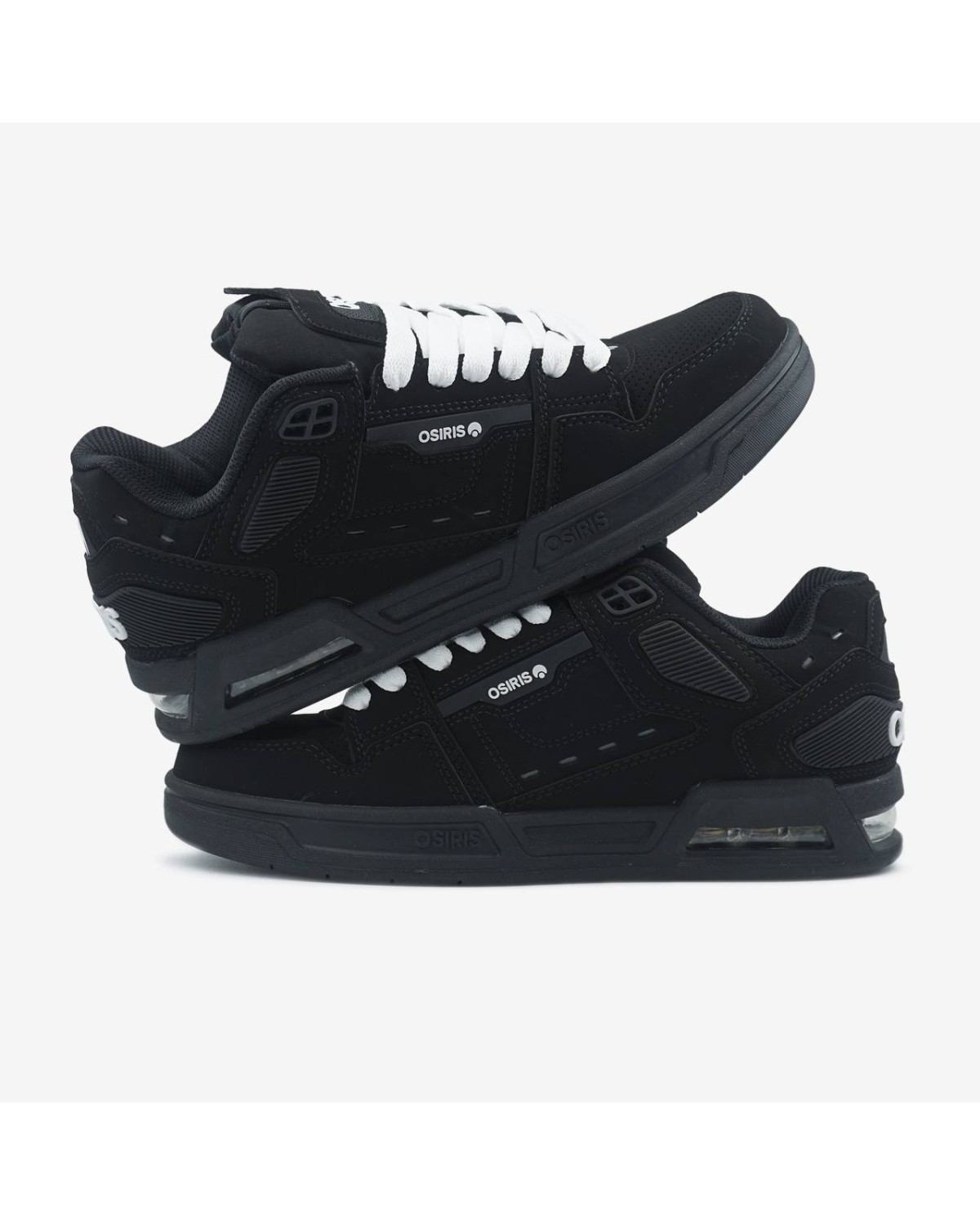 Osiris Peril Black White Laces