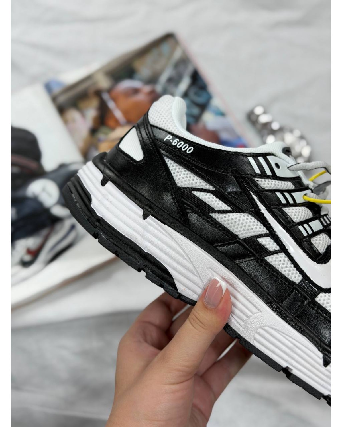 Nike P-6000 Black White