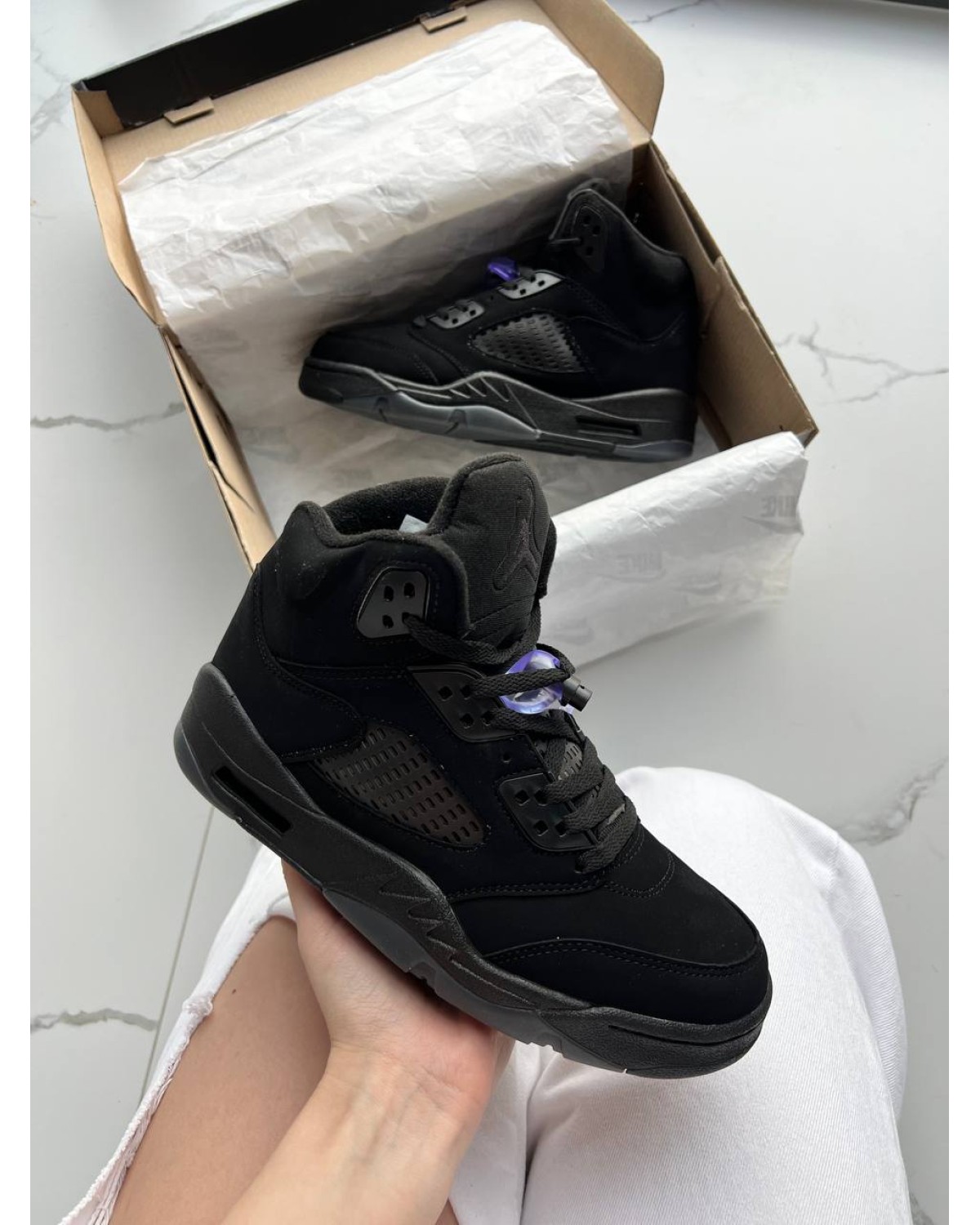 Jordan 5 Black Dark Blue Gum Jordan 5 Black Dark Blue Gum