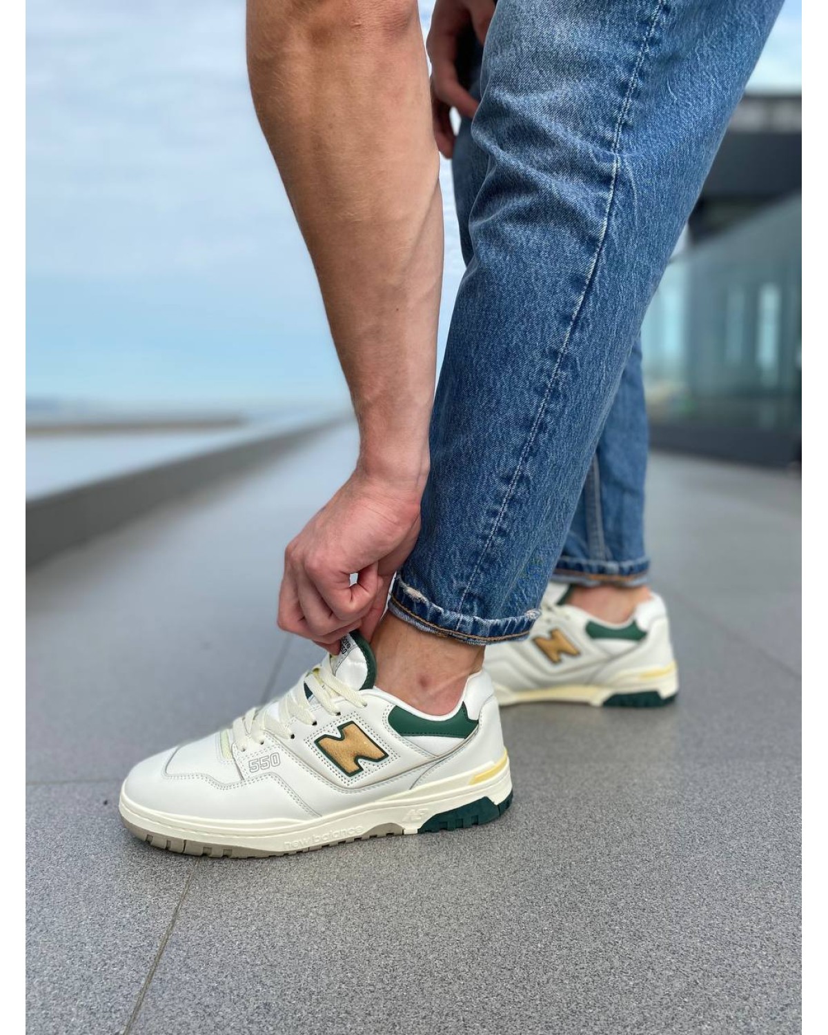New Balance 550 Aimé Leon Dore Natural Green