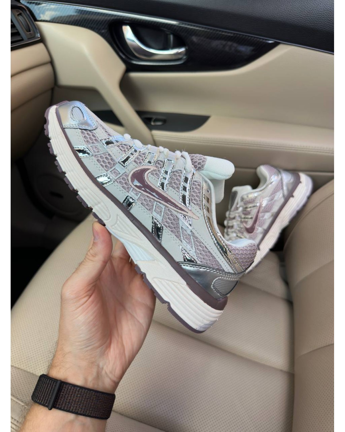 Nike P-6000 Maroon Silver