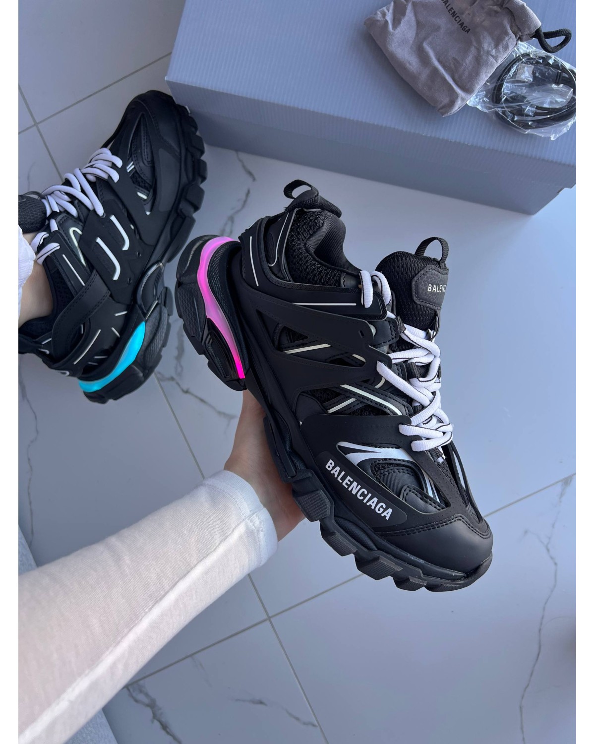Balenciaga Track Black LED