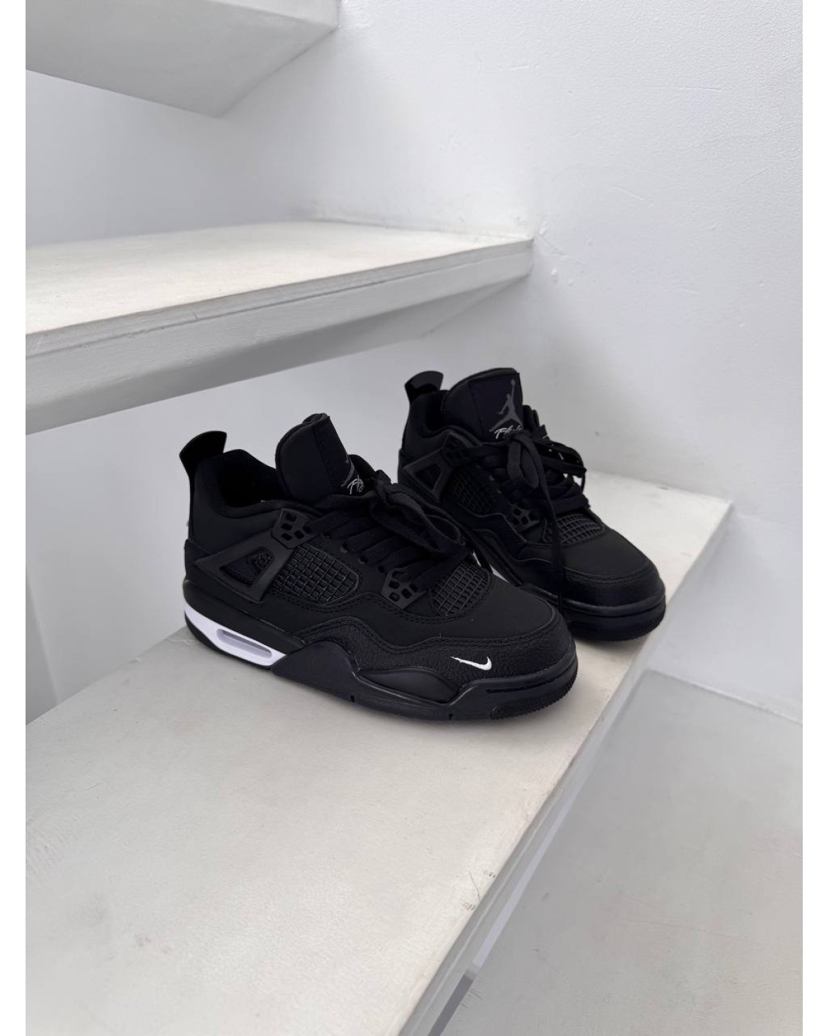 Nike Air Jordan Retro 4 x Bike Black Nike Air Jordan Retro 4 x Bike Black