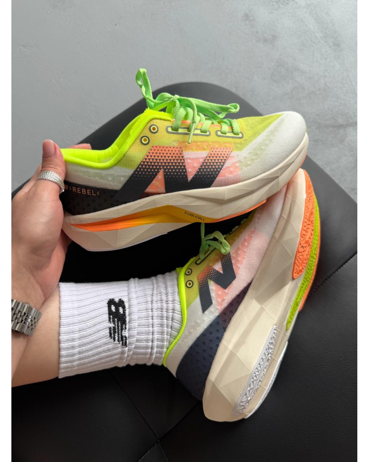 New Balance Fuelcell Rebel V4 Lime/Orange