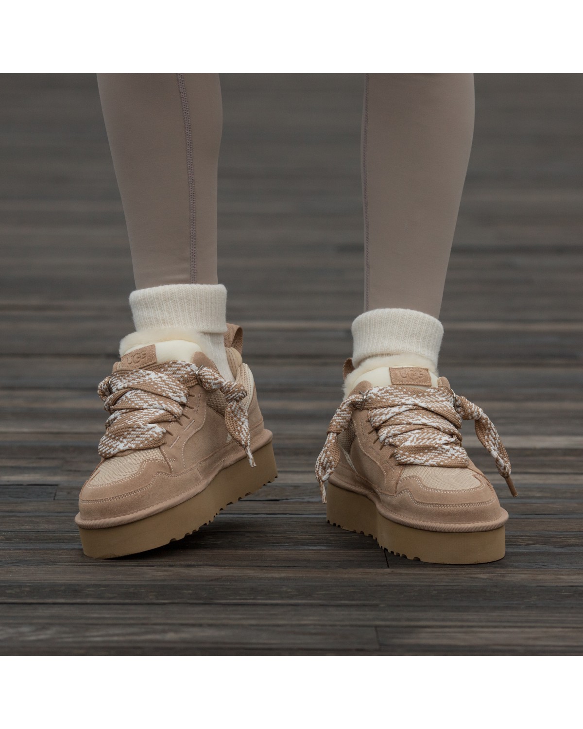 UGG Lowmel Sneaker Platform Beige