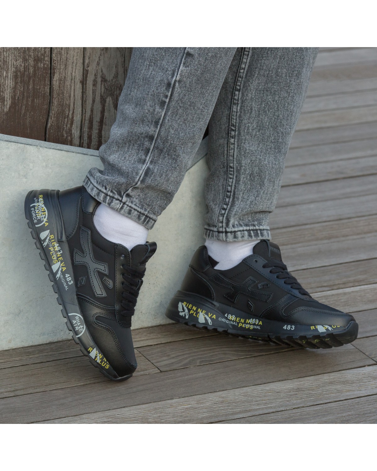 Premiata Triple Black