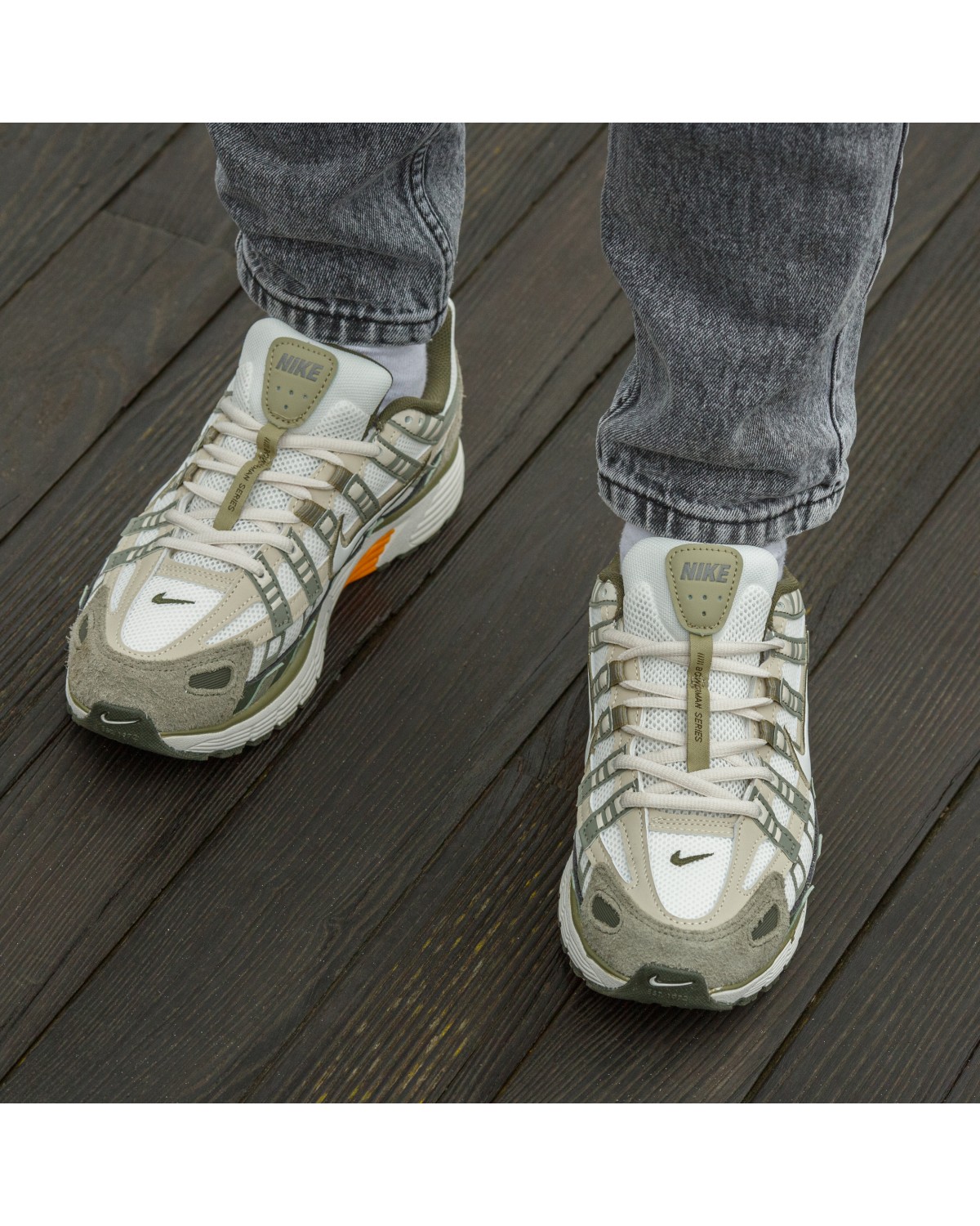 Nike P-6000 Grey Green Suede