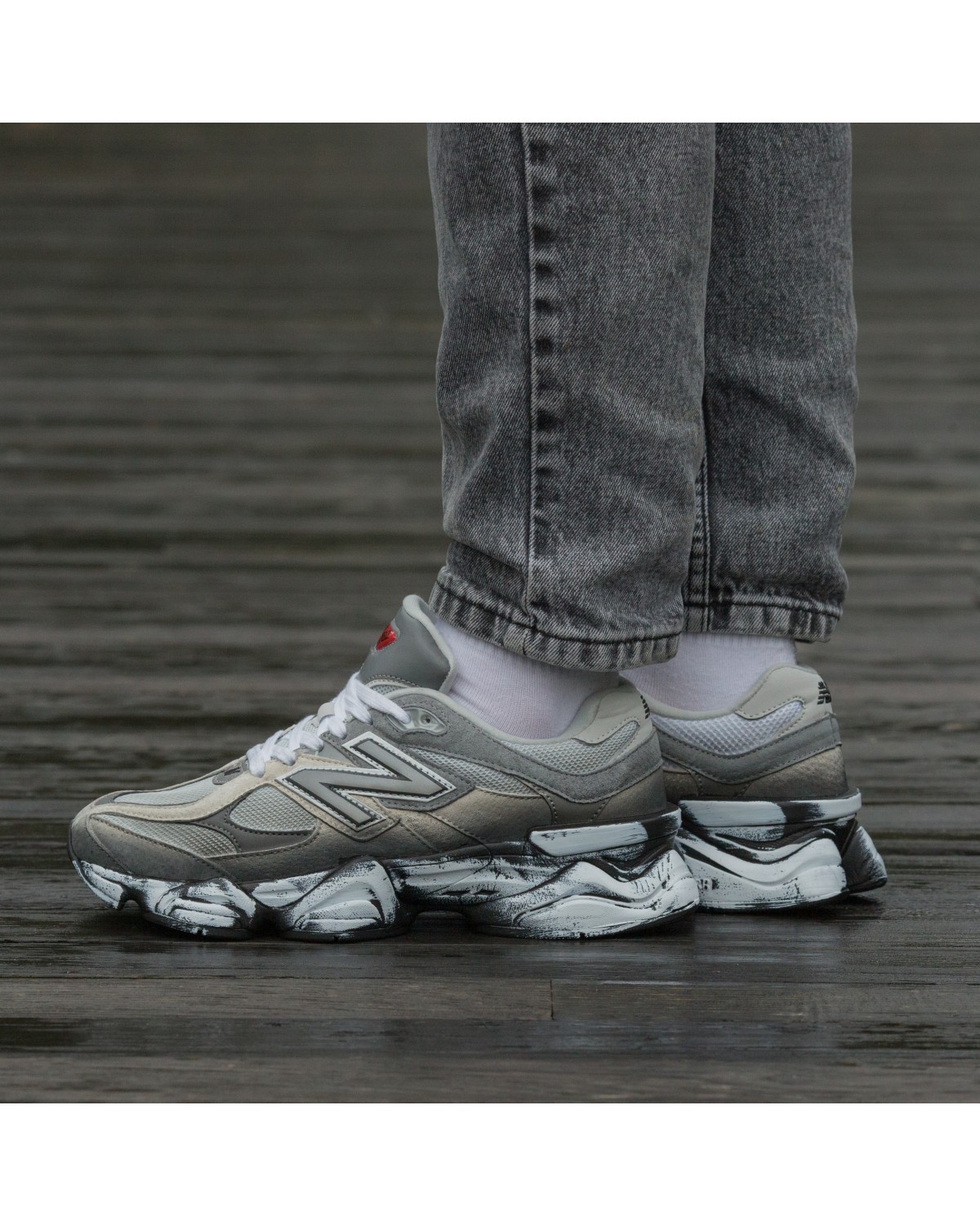 New Balance 9060 Black White Custom