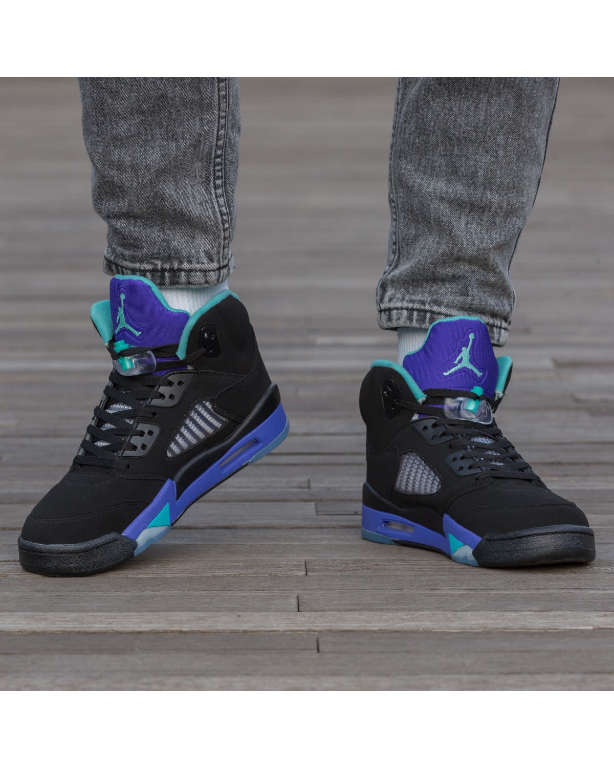 Air Jordan Retro 5 Black Purple