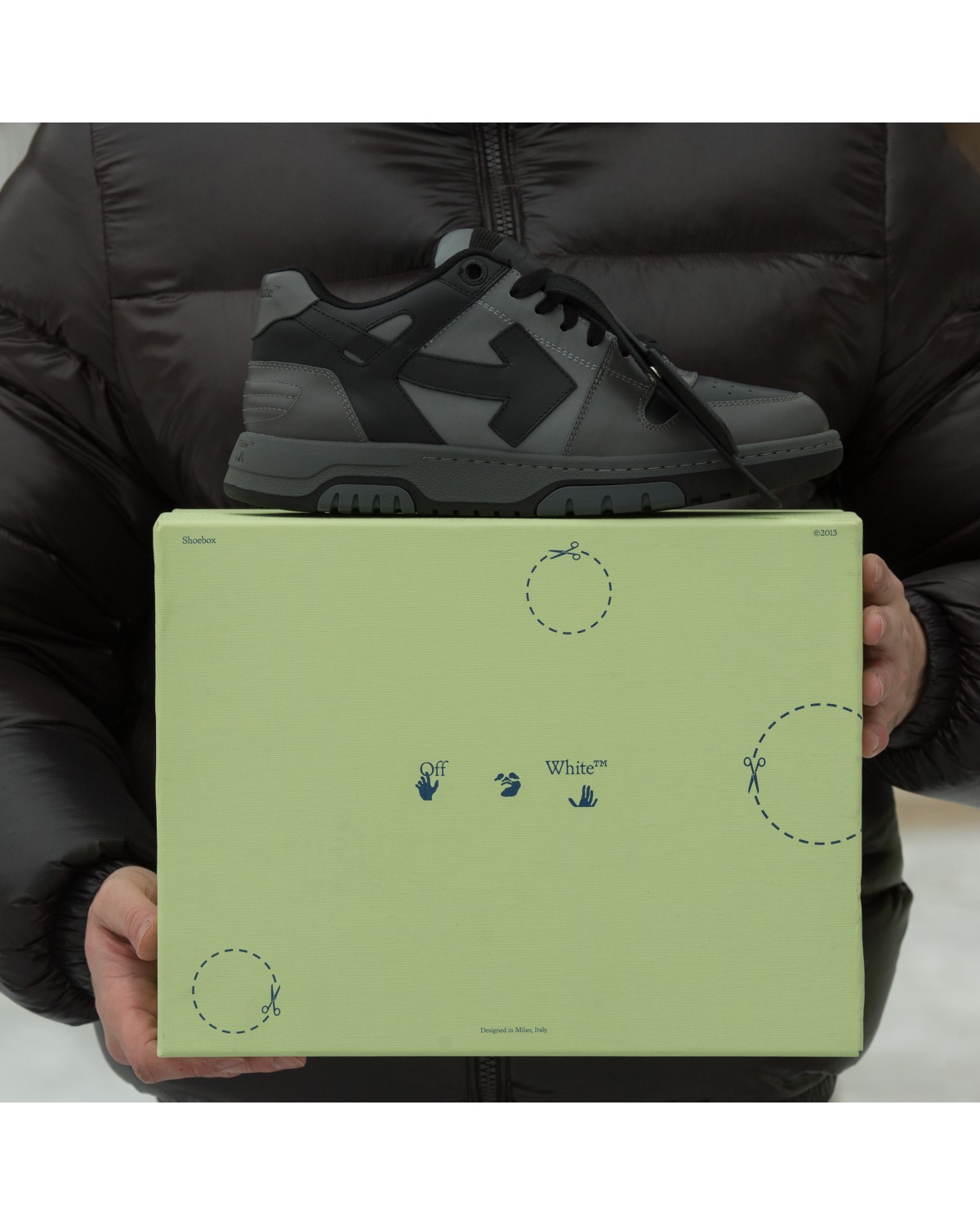 Off White Out Of Office Grey Black