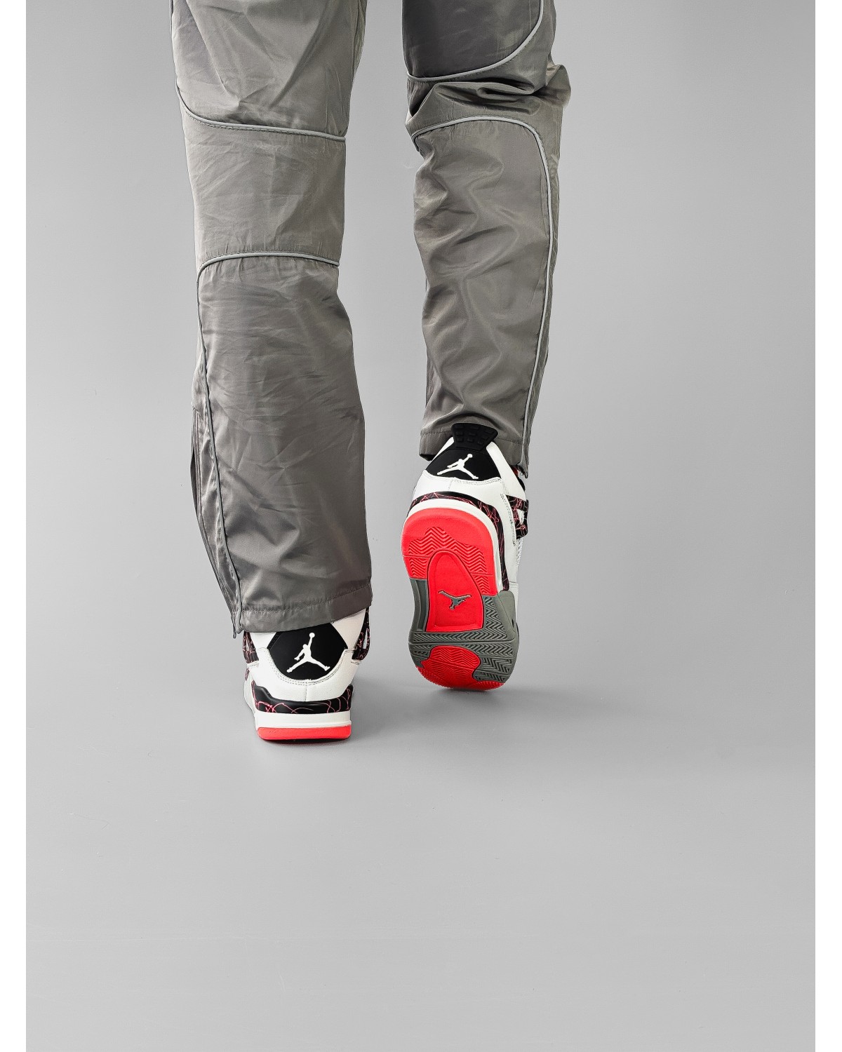 Nike Air Jordan 4 White Red Fur Nike Air Jordan 4 White Red Fur