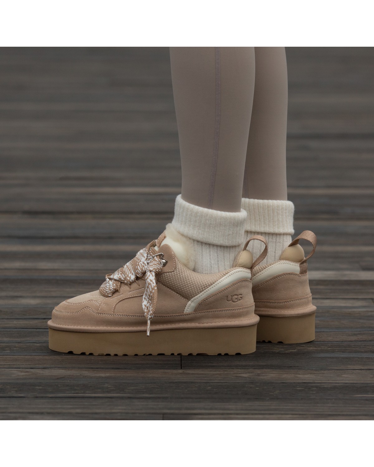UGG Lowmel Sneaker Platform Beige