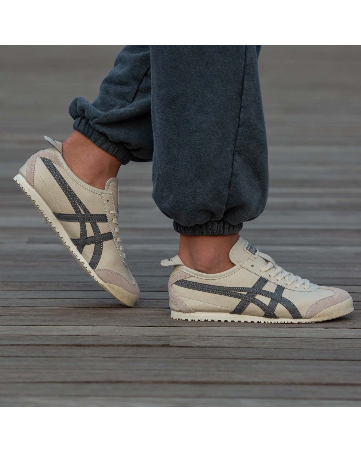 Asics Onitsuka  Mexico 66 Tiger  Beige Sweet Blue