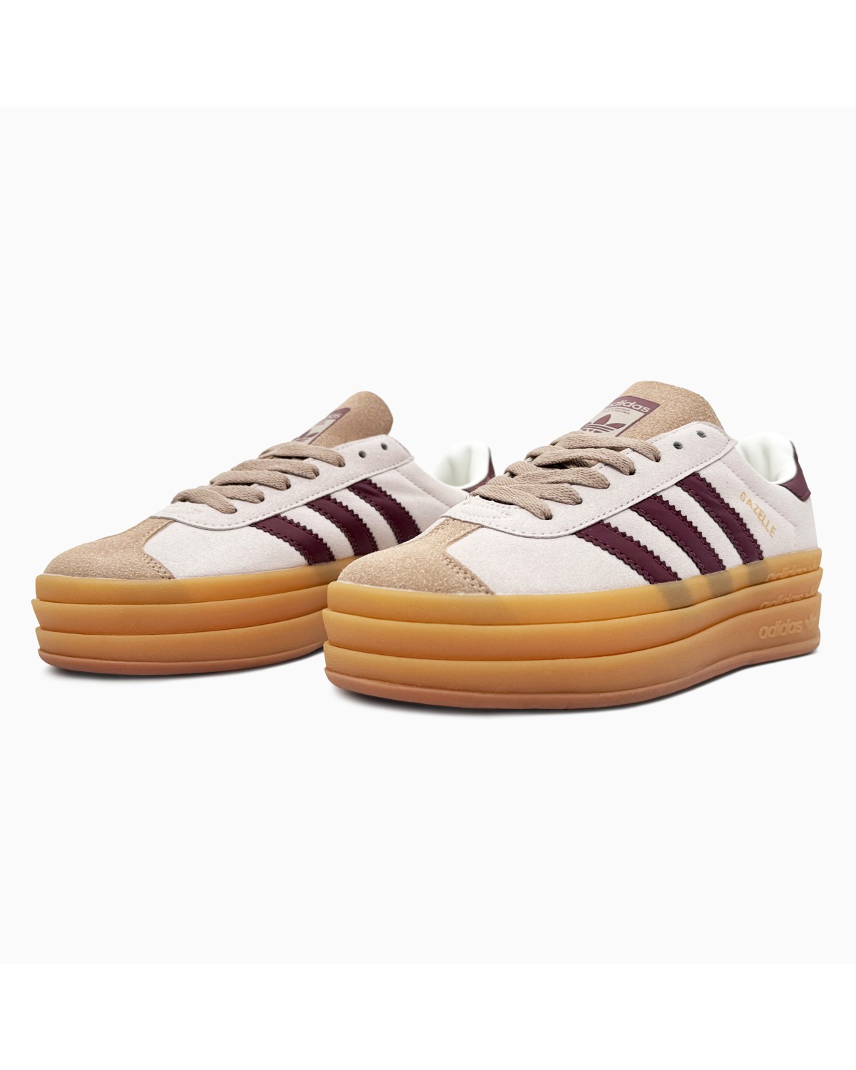 Adidas Gazelle Bold Cream/Maroon