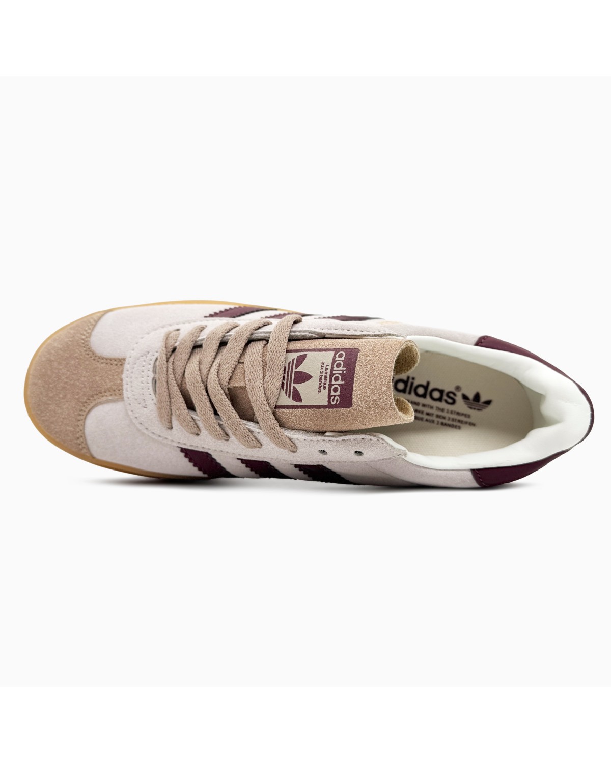 Adidas Gazelle Bold Cream/Maroon