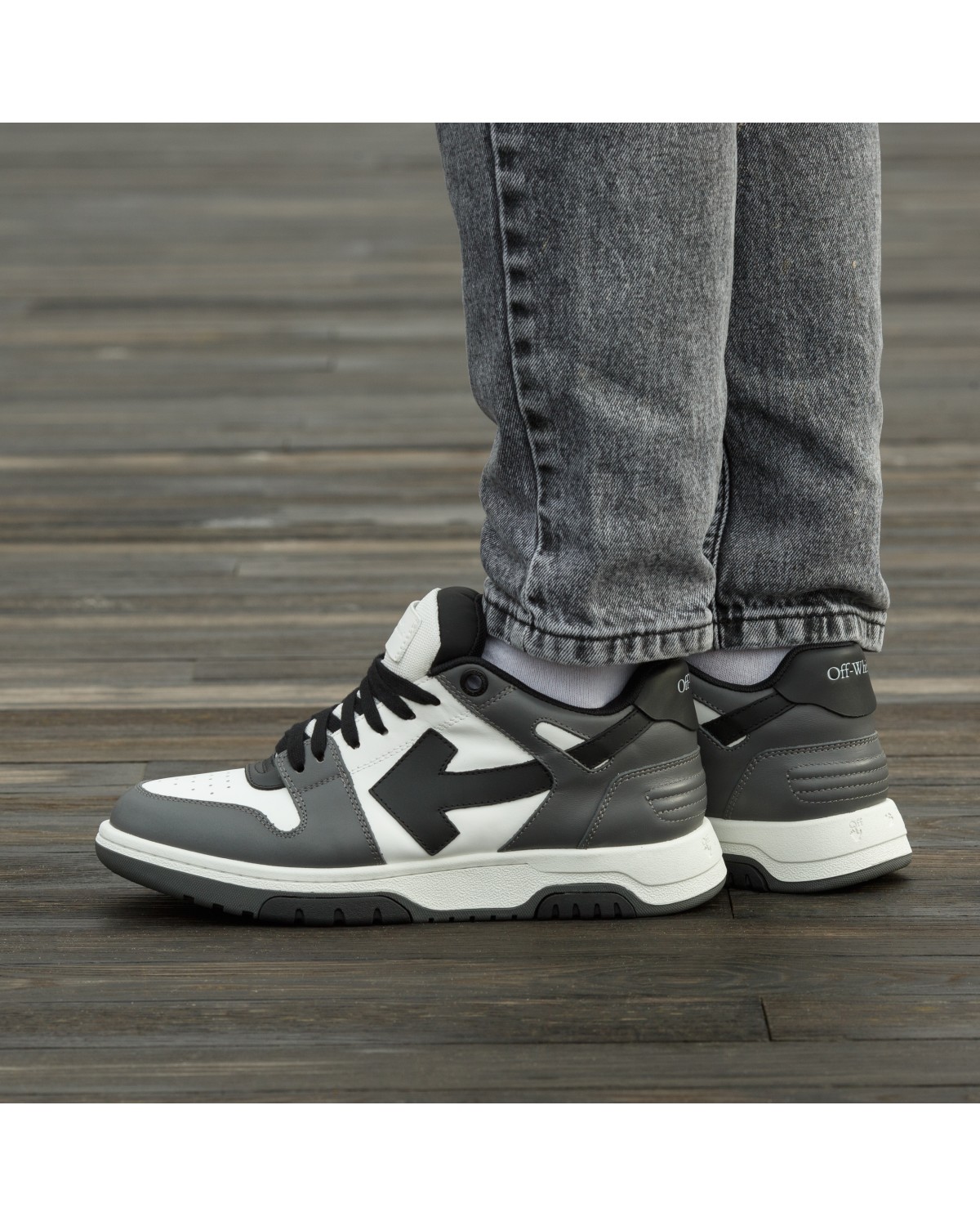 Off White Out Of Office White Grey Black