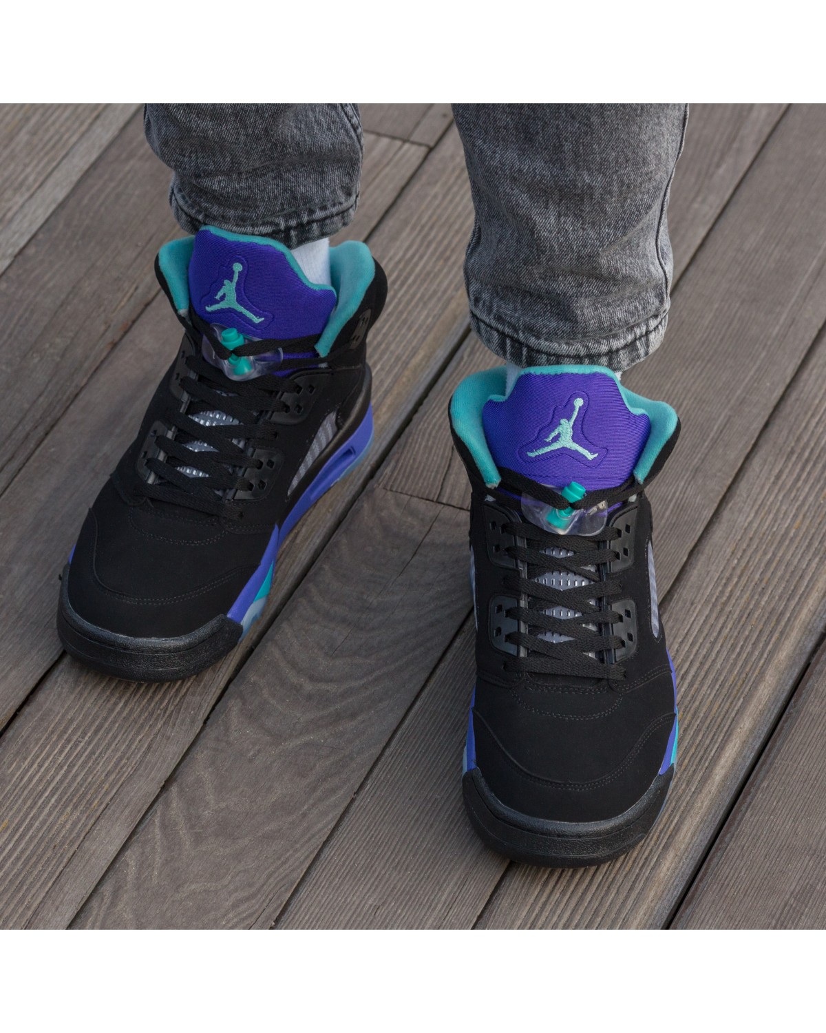 Air Jordan Retro 5 Black Purple